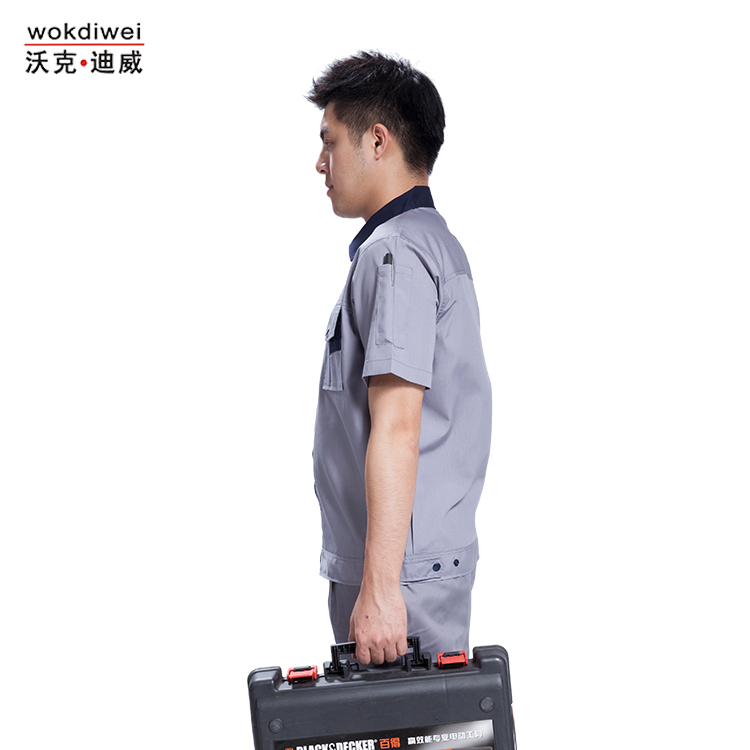 工廠(chǎng)夏季工作服款式圖片1314-6