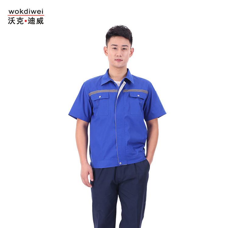 現貨全棉夏季工作服批發(fā)廠(chǎng)家0532