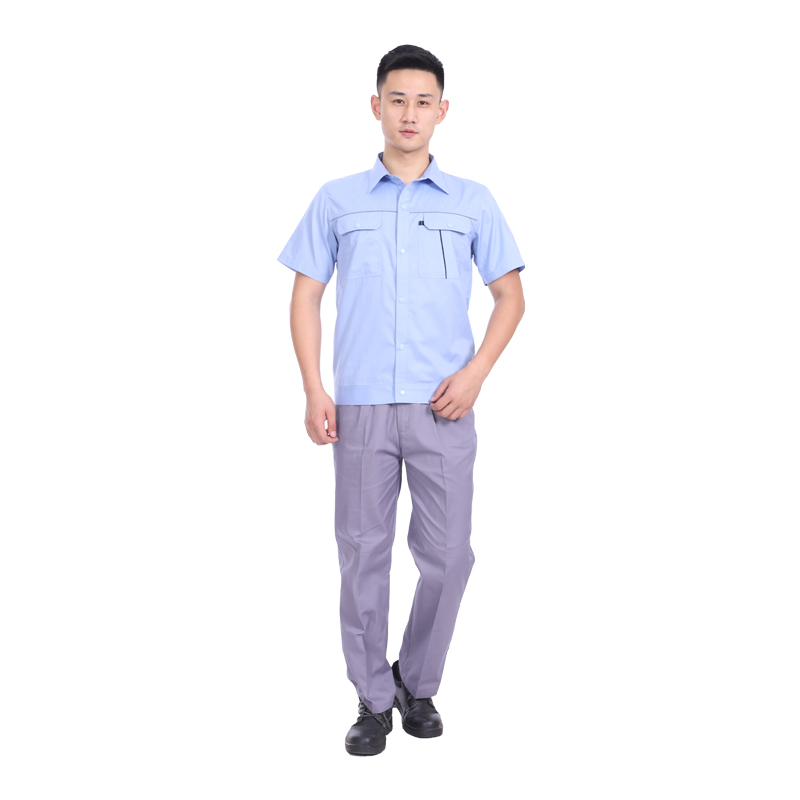 南昌夏季短袖工作服批發(fā)定做廠(chǎng)家6606